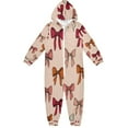 thumbnail image 1 of Vzayyk 4T-14Y Size Aviliable Cozy One-Piece Footless Sleeper Pajama Bow Vector, 1 of 8