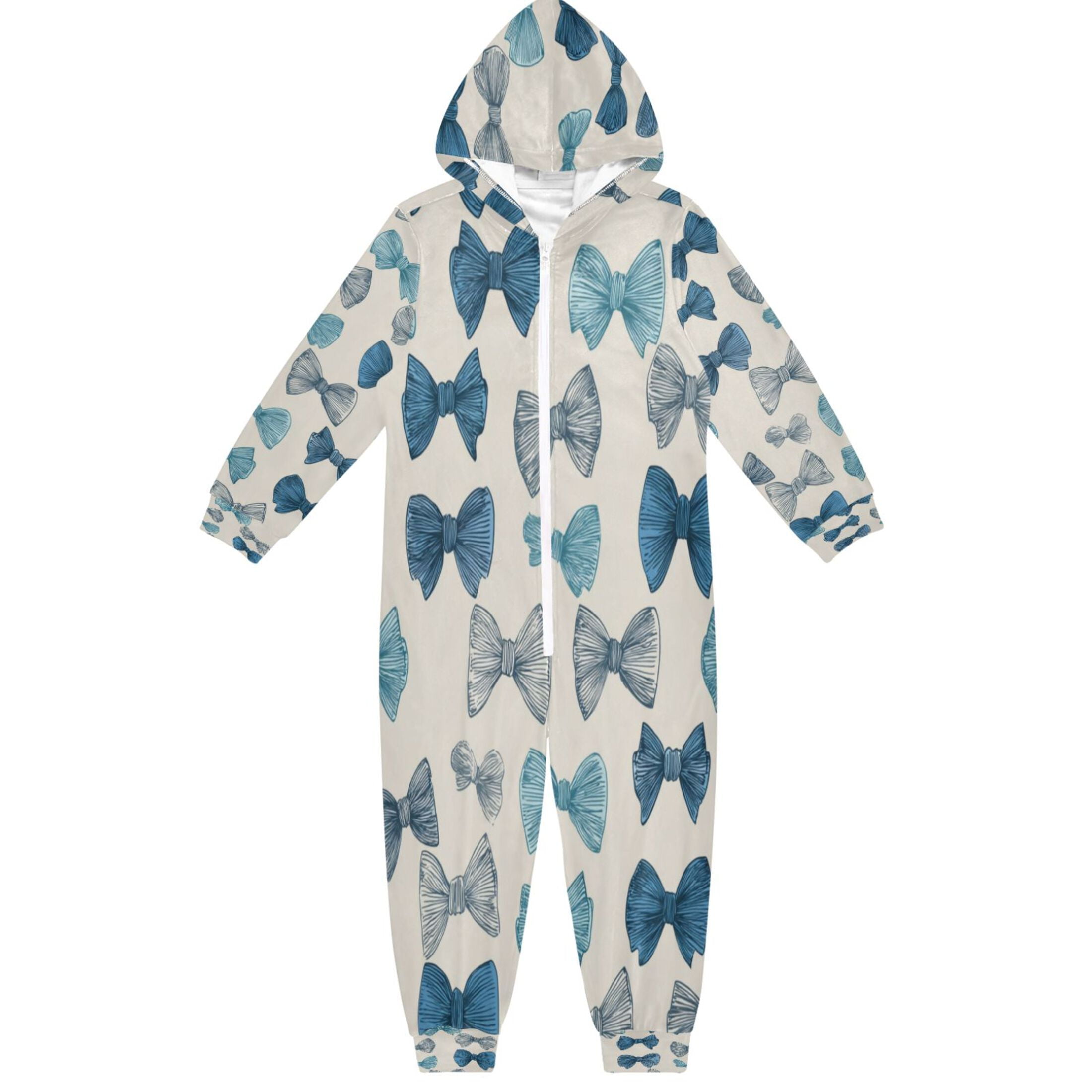 Vzayyk 4T-14Y Size Aviliable Cozy One-Piece Footless Sleeper Pajama Bow