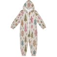 thumbnail image 1 of Vzayyk 4T-14Y Size Aviliable Cozy One-Piece Footless Sleeper Pajama Christmas Motifs, 1 of 8