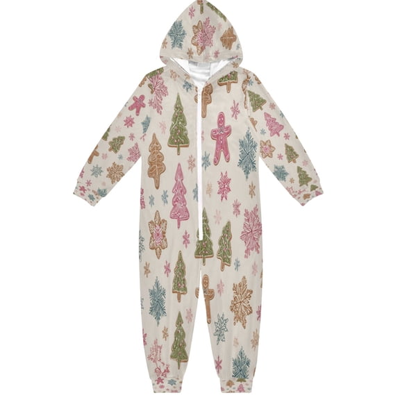 Vzayyk 4T-14Y Size Aviliable Cozy One-Piece Footless Sleeper Pajama Christmas Motifs