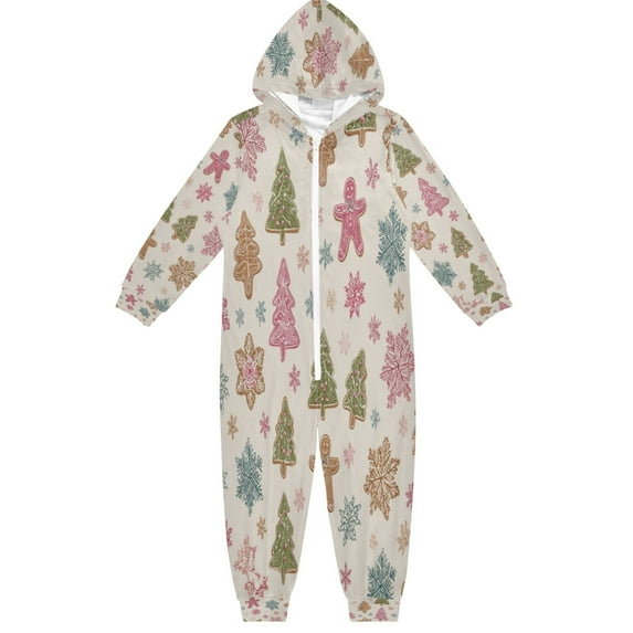 Vzayyk 4T-14Y Size Aviliable Cozy One-Piece Footless Sleeper Pajama Christmas Motifs