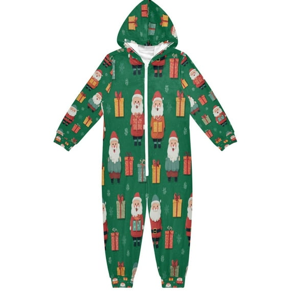 Vzayyk 4T-14Y Size Aviliable Cozy One-Piece Footless Sleeper Pajama Christmas Presents