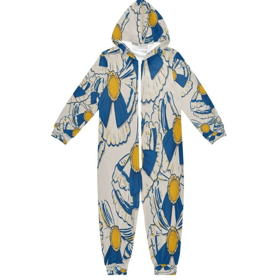 Vzayyk 4T-14Y Size Aviliable Cozy One-Piece Footless Sleeper Pajama Collar