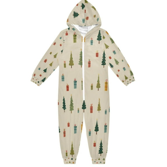 Vzayyk 4T-14Y Size Aviliable Cozy One-Piece Footless Sleeper Pajama Cute Christmas Pattern