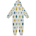 thumbnail image 1 of Vzayyk 4T-14Y Size Aviliable Cozy One-Piece Footless Sleeper Pajama Dots in Yellow and Green, 1 of 8