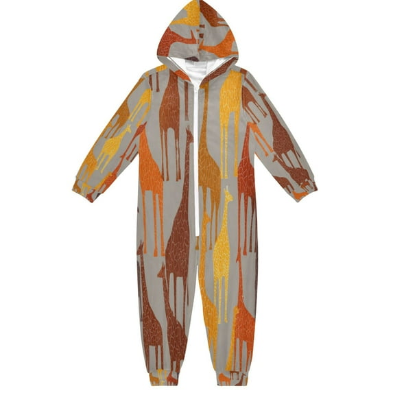 Vzayyk 4T-14Y Size Aviliable Cozy One-Piece Footless Sleeper Pajama Giraffe
