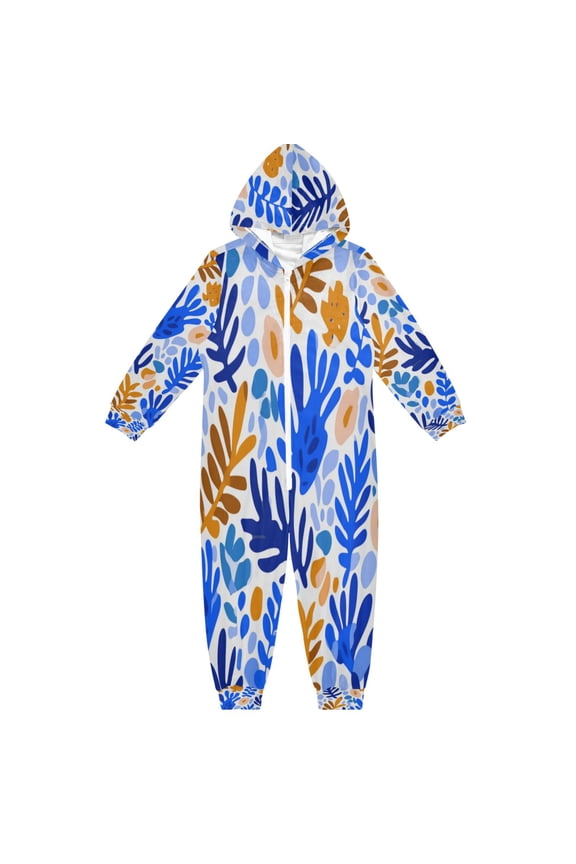 4T-14Y Size Aviliable Cozy One-Piece Footless Sleeper Pajama Leaves