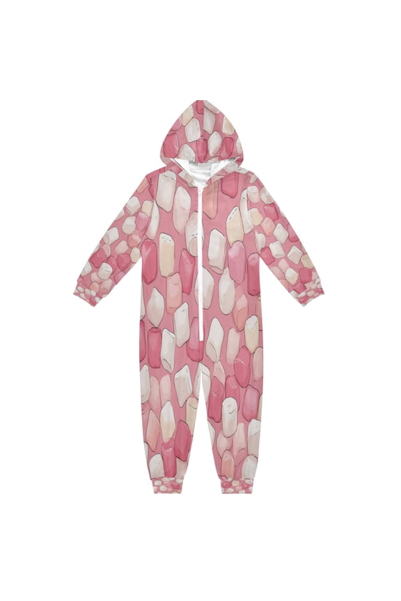 4T-14Y Size Aviliable Cozy One-Piece Footless Sleeper Pajama Puffed Candy