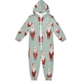 thumbnail image 1 of Vzayyk 4T-14Y Size Aviliable Cozy One-Piece Footless Sleeper Pajama Santa Claus Bearing Gifts, 1 of 8