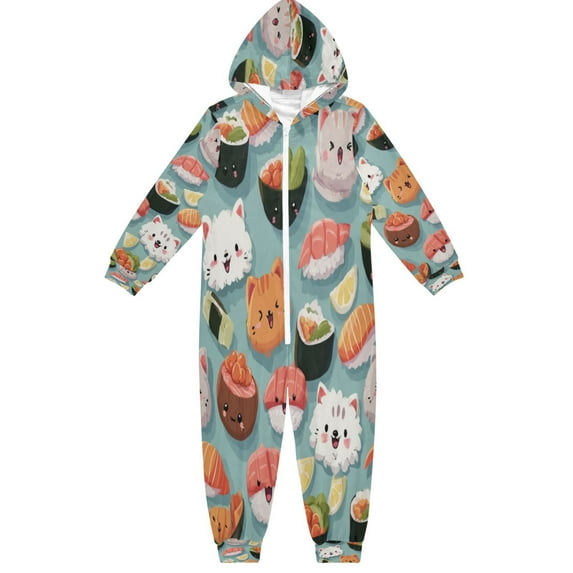 Vzayyk 4T-14Y Size Aviliable Cozy One-Piece Footless Sleeper Pajama Sashimi
