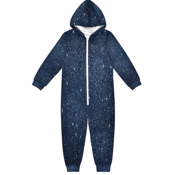 Vzayyk 4T-14Y Size Aviliable Cozy One-Piece Footless Sleeper Pajama Shiny Sparkling