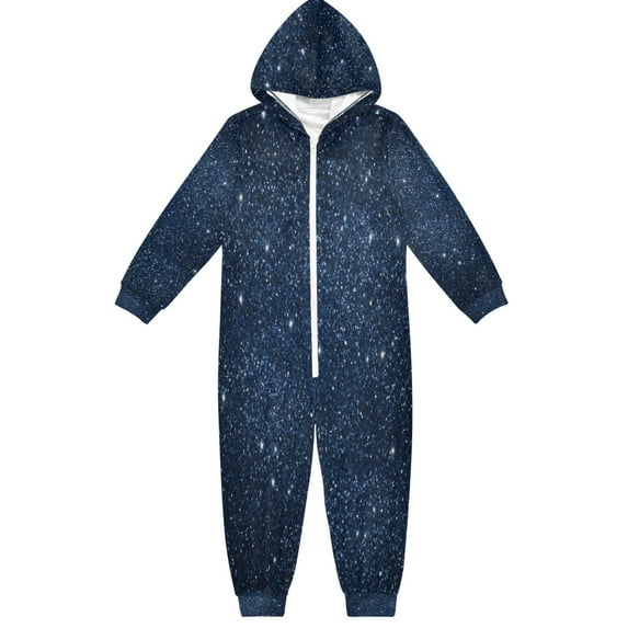 Vzayyk 4T-14Y Size Aviliable Cozy One-Piece Footless Sleeper Pajama Shiny Sparkling