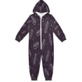 thumbnail image 1 of Vzayyk 4T-14Y Size Aviliable Cozy One-Piece Footless Sleeper Pajama Simple Line Art Hot Dogs, 1 of 8