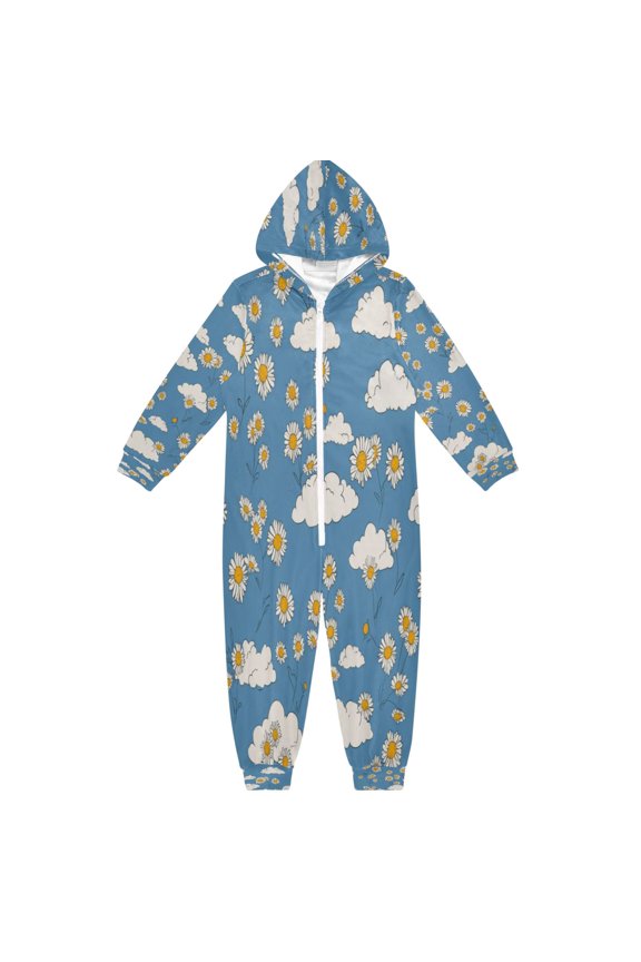 4T-14Y Size Aviliable Cozy One-Piece Footless Sleeper Pajama Simple Line Art