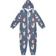 thumbnail image 1 of Vzayyk 4T-14Y Size Aviliable Cozy One-Piece Footless Sleeper Pajama Snowmen with Scarf, 1 of 8