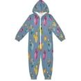 thumbnail image 1 of Vzayyk 4T-14Y Size Aviliable Cozy One-Piece Footless Sleeper Pajama Watercolor Illustration, 1 of 8