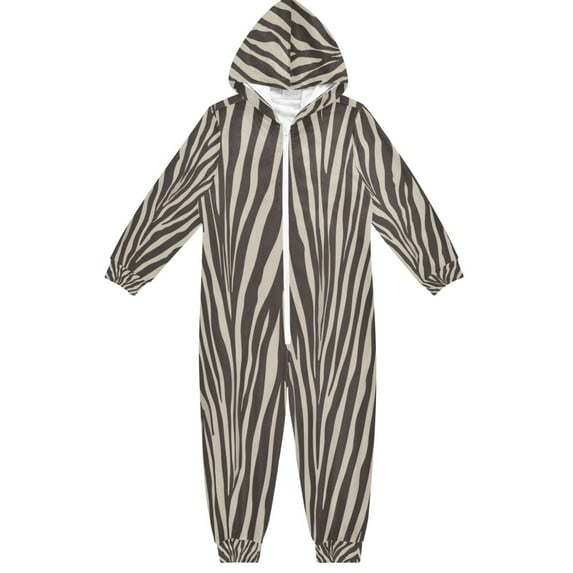Vzayyk 4T-14Y Size Aviliable Cozy One-Piece Footless Sleeper Pajama Zebra Stripes Vector