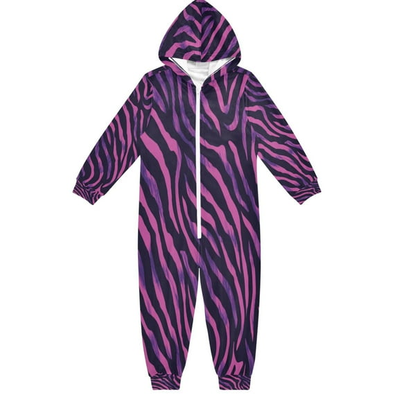 Vzayyk 4T-14Y Size Aviliable Cozy One-Piece Footless Sleeper Pajama Zebra