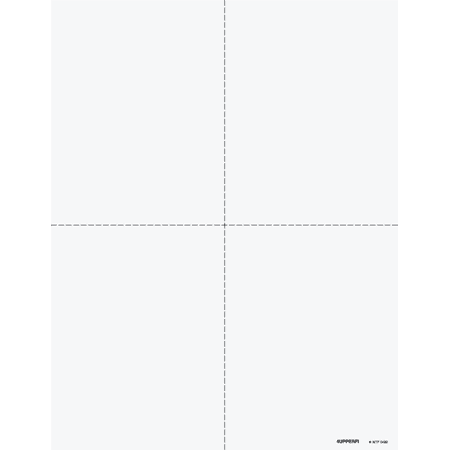 W-2 Forms 4-Up Version "Instructions on Back" for 2024 - 100 Sheets (400 Cards)