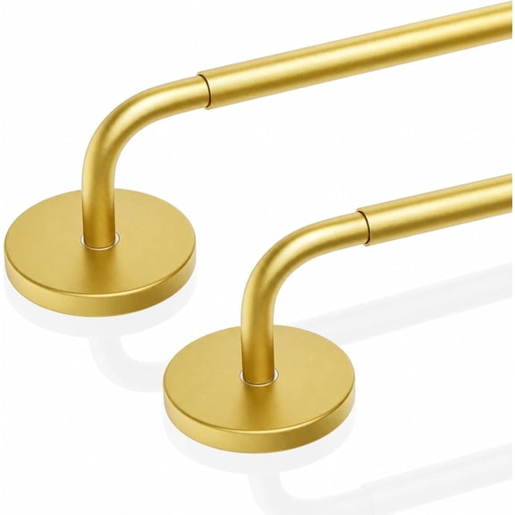 4 Pack Magnetic Curtain Rods for Metal Door, Adjustable 18 to 30 Inch ...