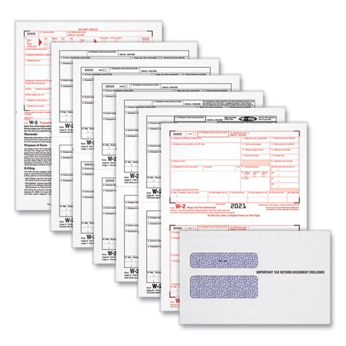 W-2 Tax Forms Kit with Envelopes, Fiscal Year: 2023, Six-Part Carbonless, 8.5 x 5.5, 2 Forms/Sheet, 24 Forms Total W-2 Tax Forms Kit with Envelopes, Fiscal Year: 2023, Six-Part Carbonless, 8.5 x 5.5, 2 Forms/Sheet, 24 Forms Total
