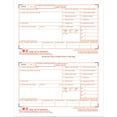 thumbnail image 1 of "W-2 Tax Form/envelope Kits, Six-Part Carbonless, 8.5 X 5.5, 2/page, (24) W-2s And (1) W-3, 24/sets | Bundle of 5 Packs", 1 of 7