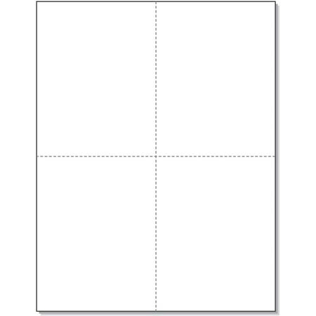 W-2 and 1099-R Forms Blank Paper 4-Up Version"NO Instructions on Back" for Laser and Ink Jet Printer 5 Pack - 500 Sheets