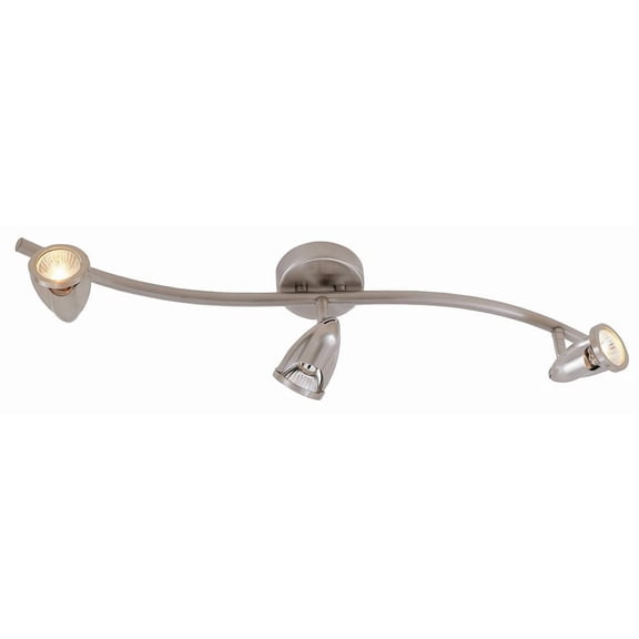 W-465 BN Trans Globe Lighting Modern Track Lights - Three Light Wave Track