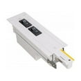 thumbnail image 1 of W.A.C. Lighting WEDL-RT-5A-WT Live End Left Recessed Two Circuit Architectural Track - Flanged, 1 of 1