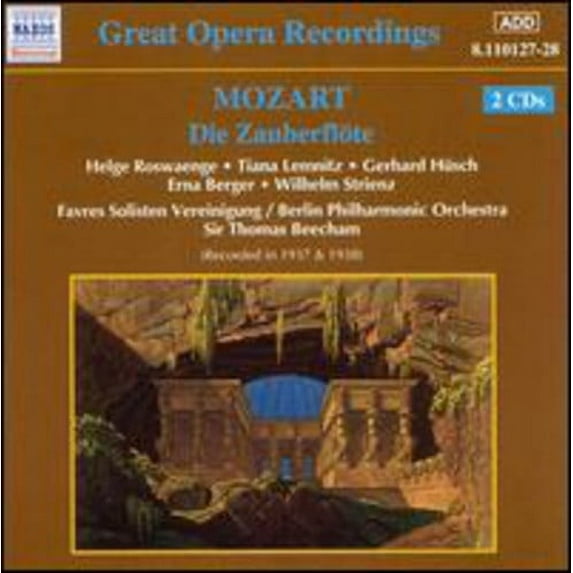 W.A. Mozart - Magic Flute-Comp Opera - Classical - CD