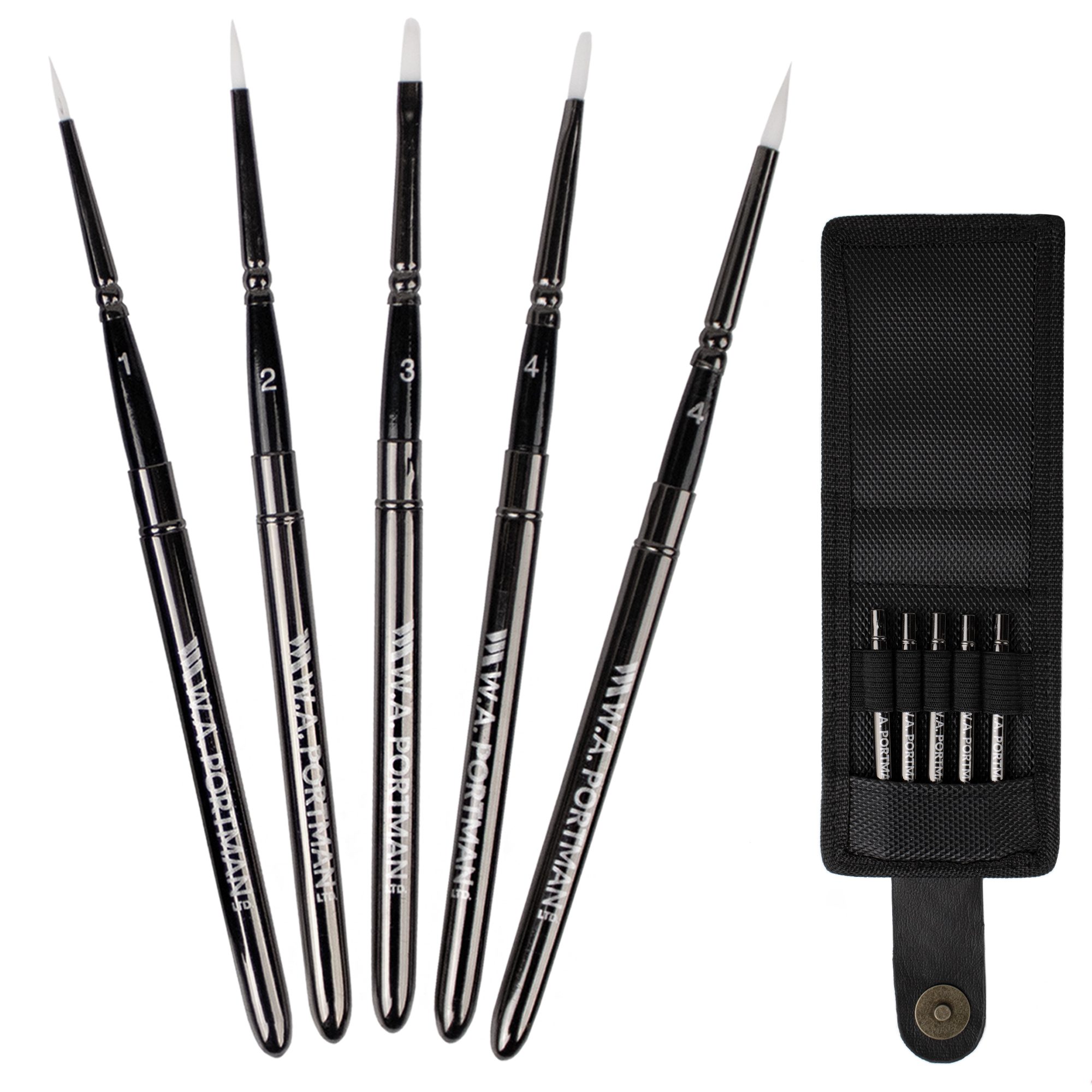 W.A. Portman wa portman round paint brush set of 4 - round brush