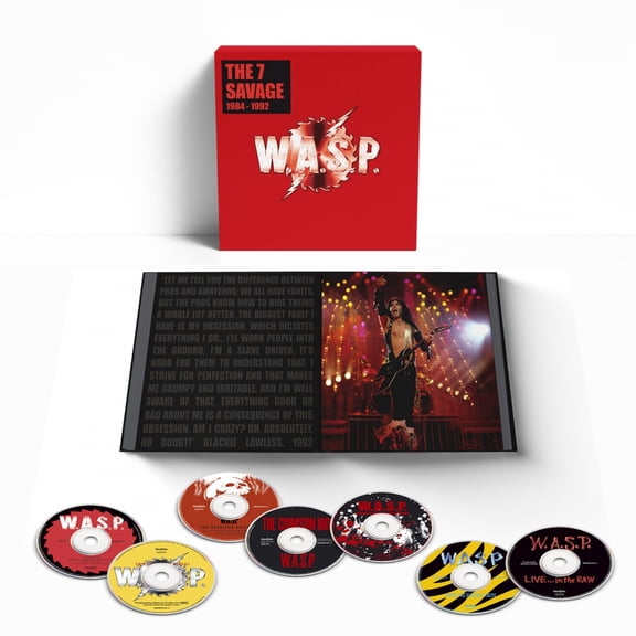 W.A.S.P. - 7 Savage: 1984-1992 - 7CD Boxset with Hardback 60pg Book In Slipcase - Music & Performance - CD