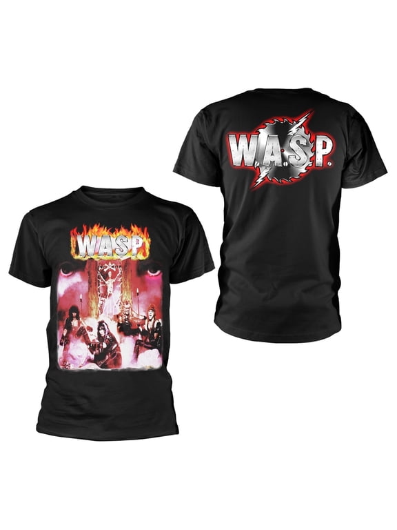 W.A.S.P. Men's First Album Cover Logo T-Shirt Black Small | Officially Licensed Merchandise