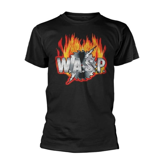 W.A.S.P. Men's Sawblade Logo T-shirt Large Black