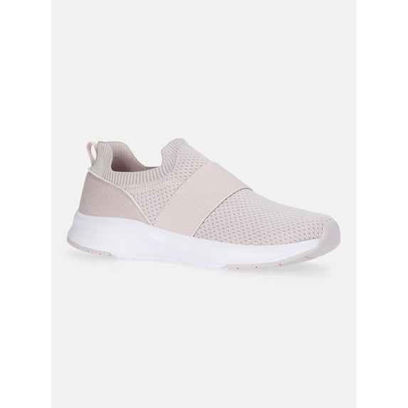 Athletic Works Women's Knit Banded Jogger Sneakers, Wide Width Available