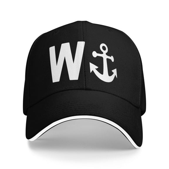W Anchor Unisex Adult Baseball Caps Adjustable Casquette Dad Hat Sandwich Cap Outdoors Headwear