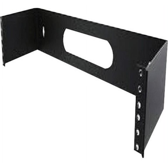 W Box 0E-WMB2U Mounting Bracket for Rack Panel, Patch Panel, Black