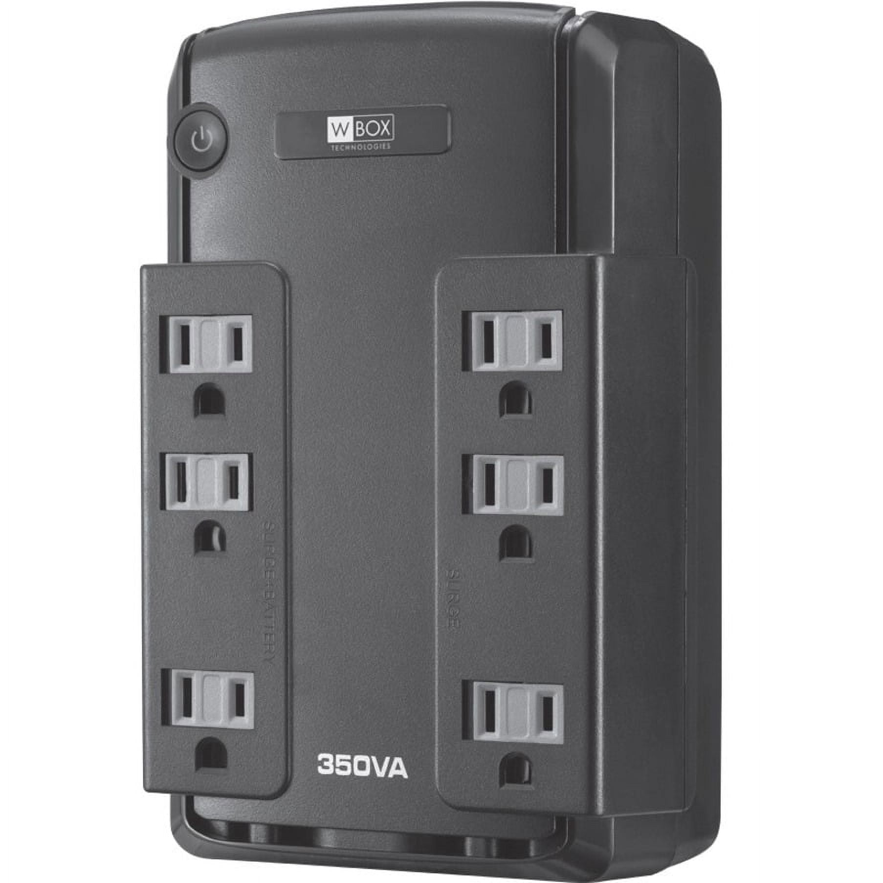 UltraTech 0E-350V6 350VA/255W Battery Backup Compact UPS with 6 Outlets; Standby