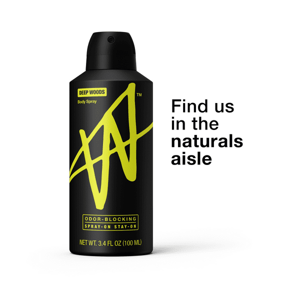 W By Jake Paul Body Spray - Odor Blocking - Long Lasting - Deep Woods - 3.4 fl oz