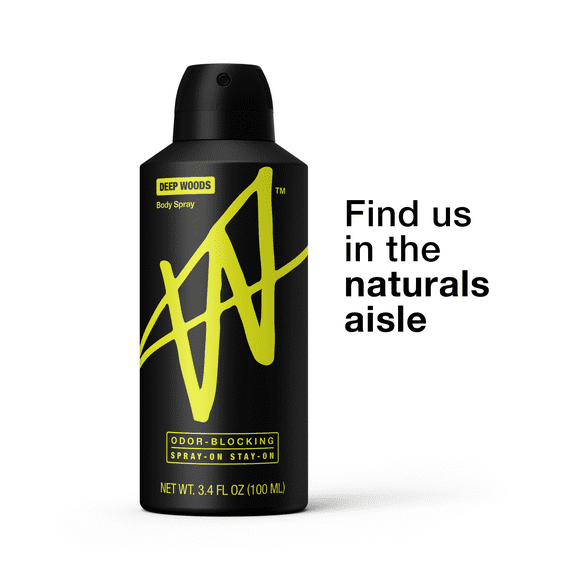 W By Jake Paul Body Spray - Odor Blocking - Long Lasting - Deep Woods - 3.4 fl oz