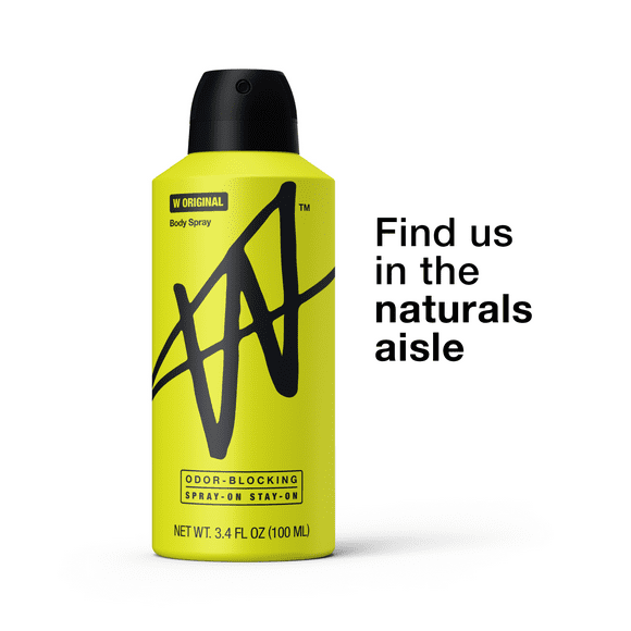 W By Jake Paul Body Spray - Odor Blocking - Long Lasting - W Original - 3.4 fl oz