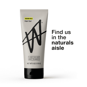 W By Jake Paul Hair Gel - Low Shine - Non-Sticky - Styling Gel for Men - Medium Hold - 6 fl oz