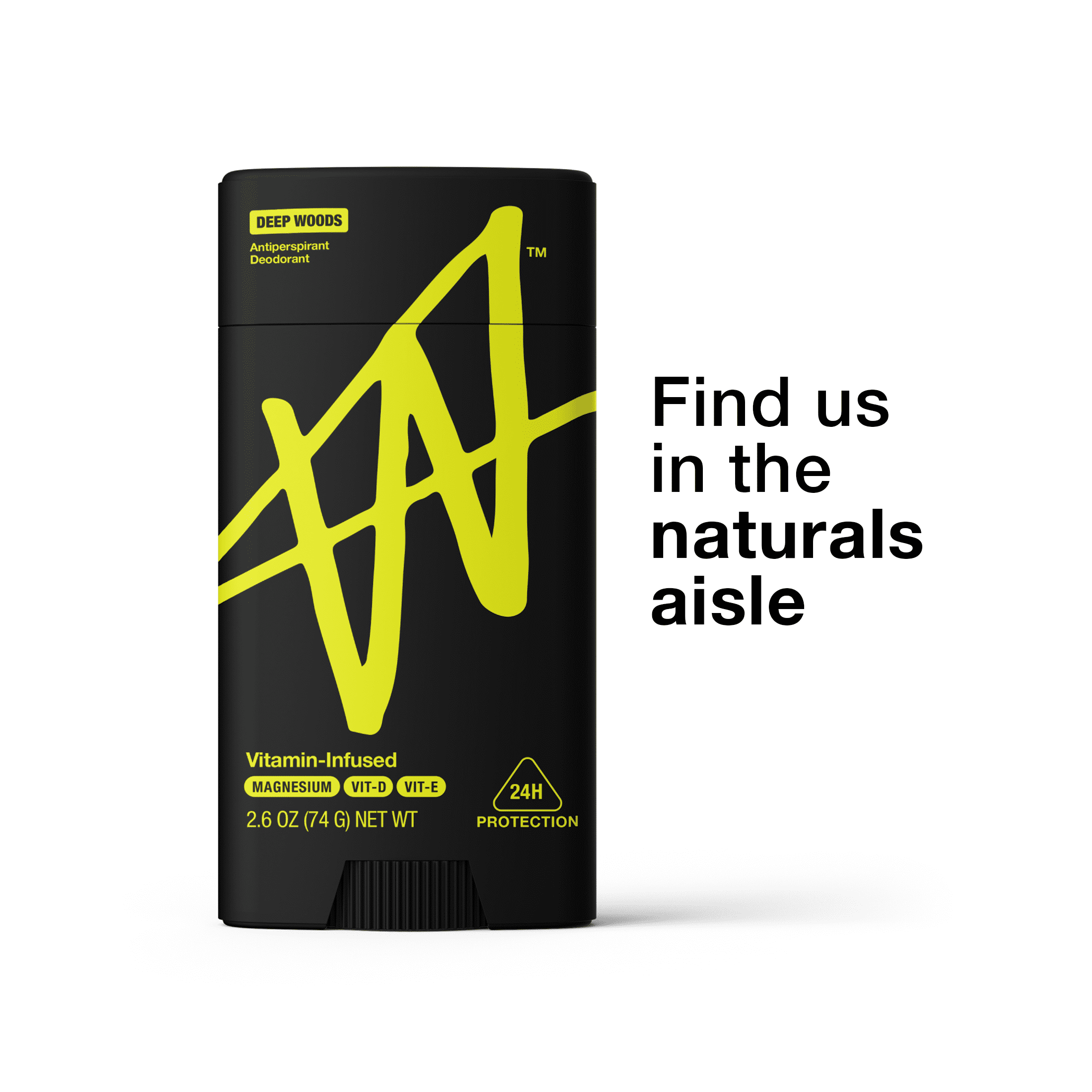 W By Jake Paul Men's Antiperspirant Deodorant - Odor Blocking - Sweat Defense - Deep Woods - 2.6 oz