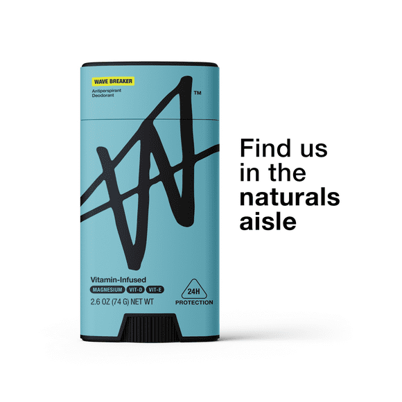 W By Jake Paul Men's Antiperspirant Deodorant - Odor Blocking - Sweat Protection - Wave Breaker - 2.6 oz