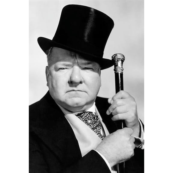 Moviemarket W.C. Fields 24 x 36 Black/White Poster