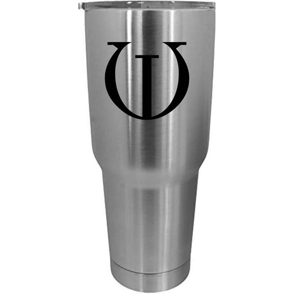 W Celtic Monogram Etched 30oz Stainless Steel Tumbler