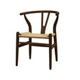 thumbnail image 1 of W Chair, Walnut Frame/ natural rattan, 1 of 14