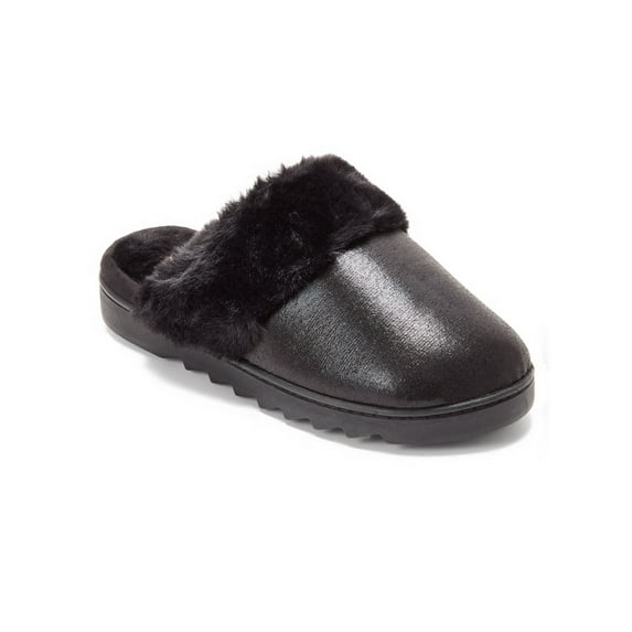 Dearfoams Cozy Comfort Women's Metallic Microsuede Scuff Slippers