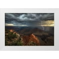 thumbnail image 1 of W Dodson, John 24x17 White Modern Wood Framed Museum Art Print Titled - Mohave Point Thunderstorm, 1 of 4