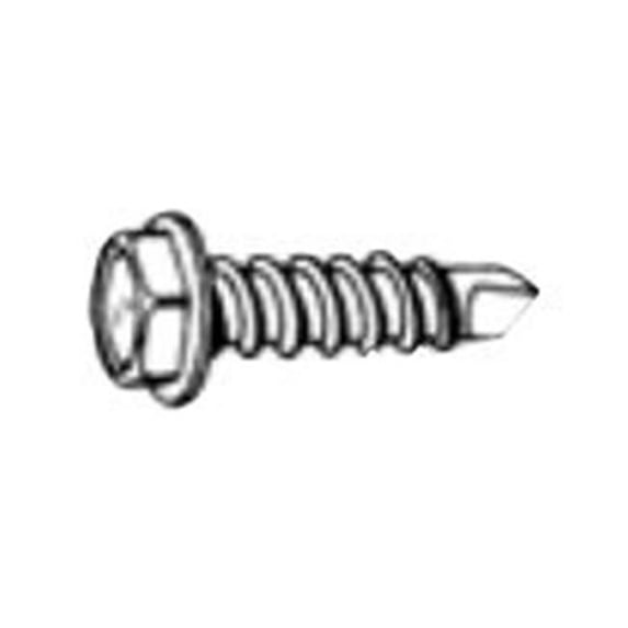 W & E Sales Co WE2659 8 in. x 1 in. Hex Washer Head Sems Tek